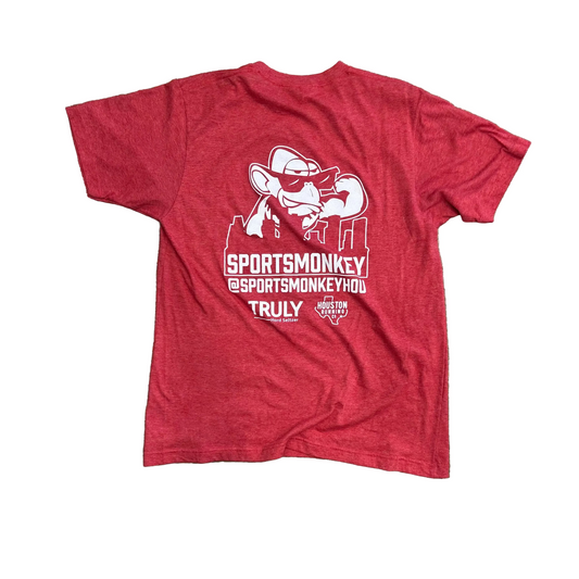 Sports Monkey Red Tshirt - Medium - 20" x 28"