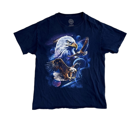 Majestic Eagle Navy Blue Tshirt - Medium - 21" x 28"
