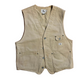 Calvin Klein Khaki Denim Brown Vest - Medium - 21" x 23"