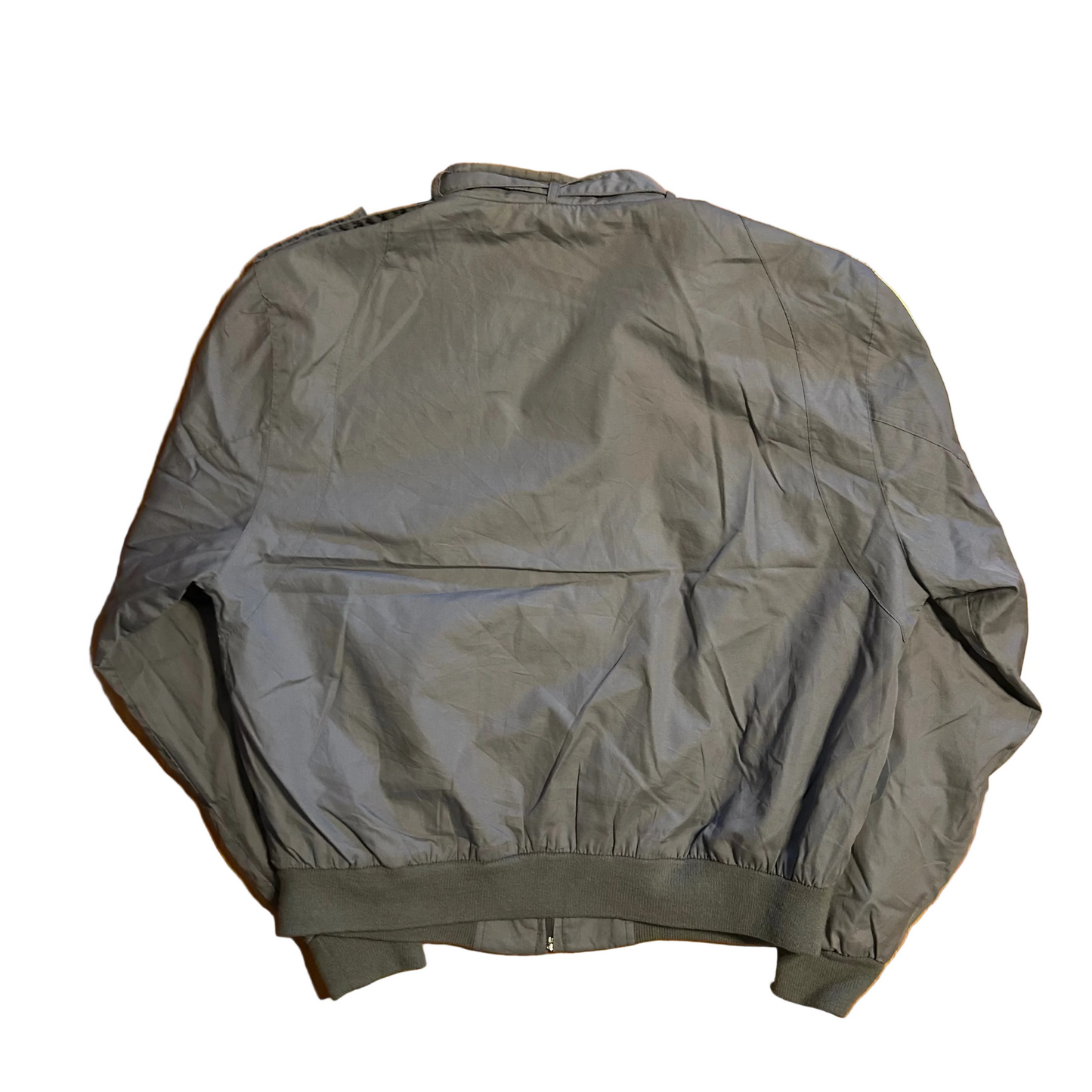 J Blair Adventurer's Club Grey Zip Up Windbreaker Jacket - Large - 23" x 23"