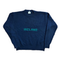 Ireland Navy Blue Green Spellout Acrylic Knit Sweater - Large - 23" x 23"