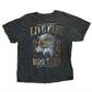 West Coast Chapter Live Fast Ride Hard Grey Eagle Tshirt - Large - 23" x 30"