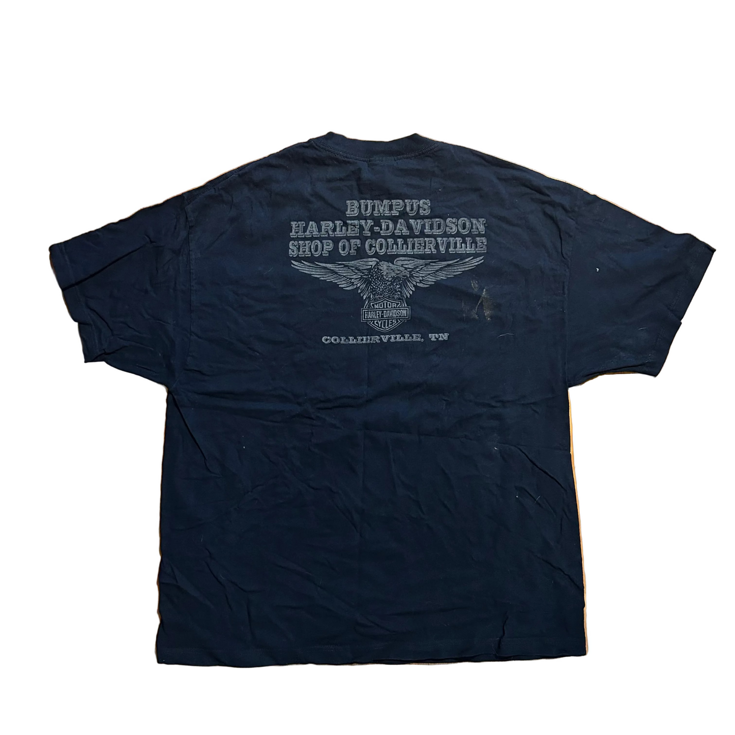 Harley Davidson Motorcycles Collierville Tennessee Black Pocket Tshirt - XLarge - 24" x 31"