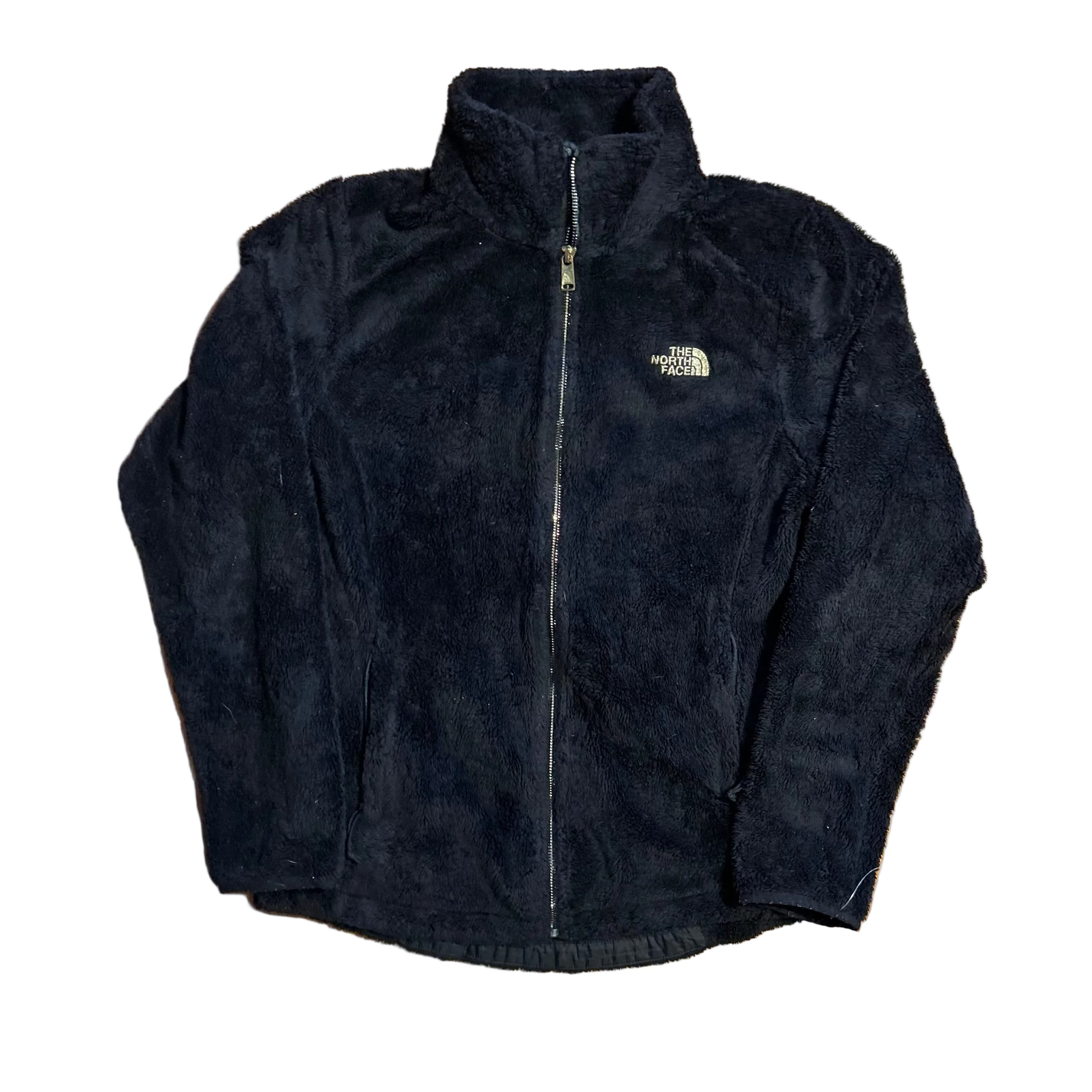 The North Face Black Gold Fleece Zip Up Jacket - Small - 18