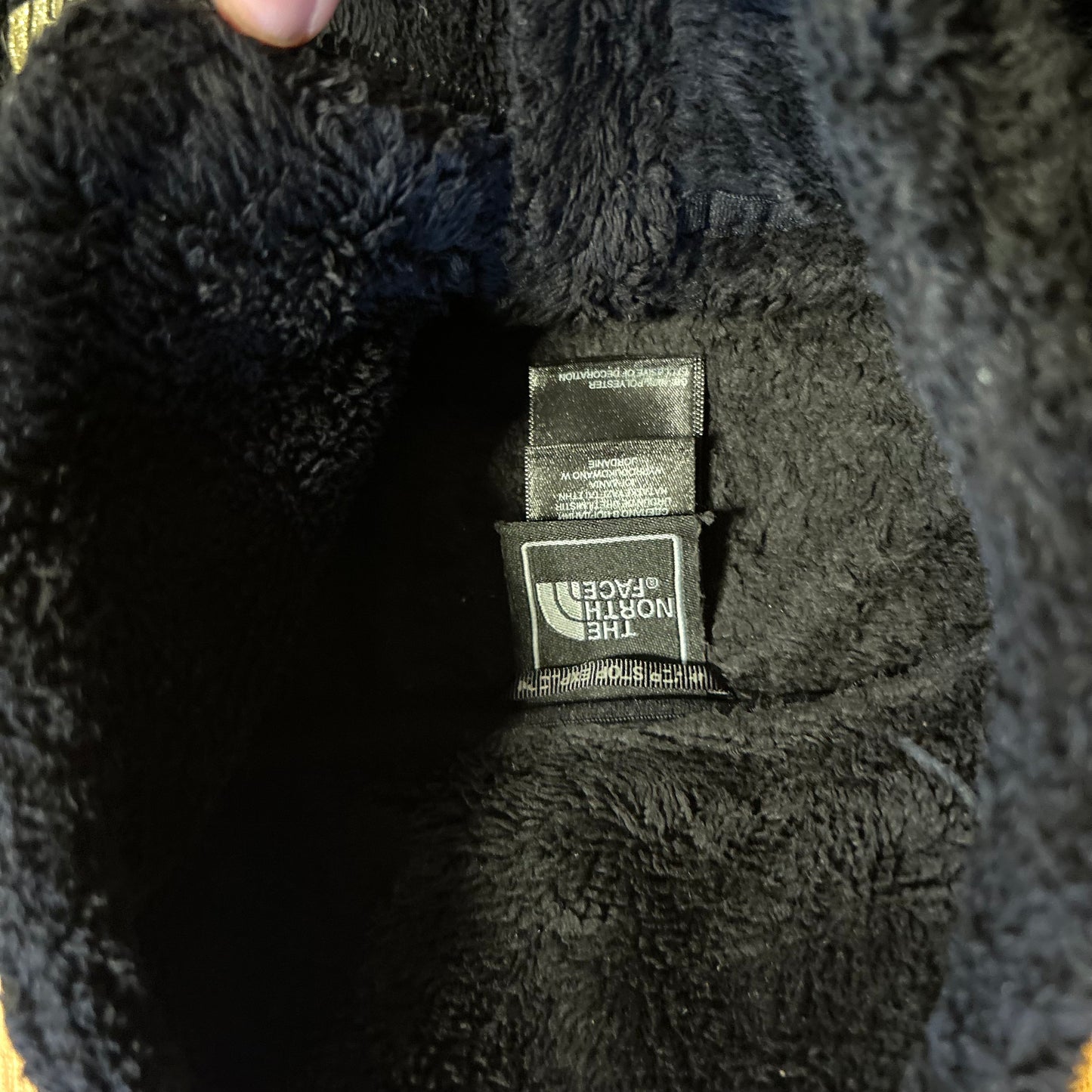 The North Face Black Gold Fleece Zip Up Jacket - Small - 18" x 24"