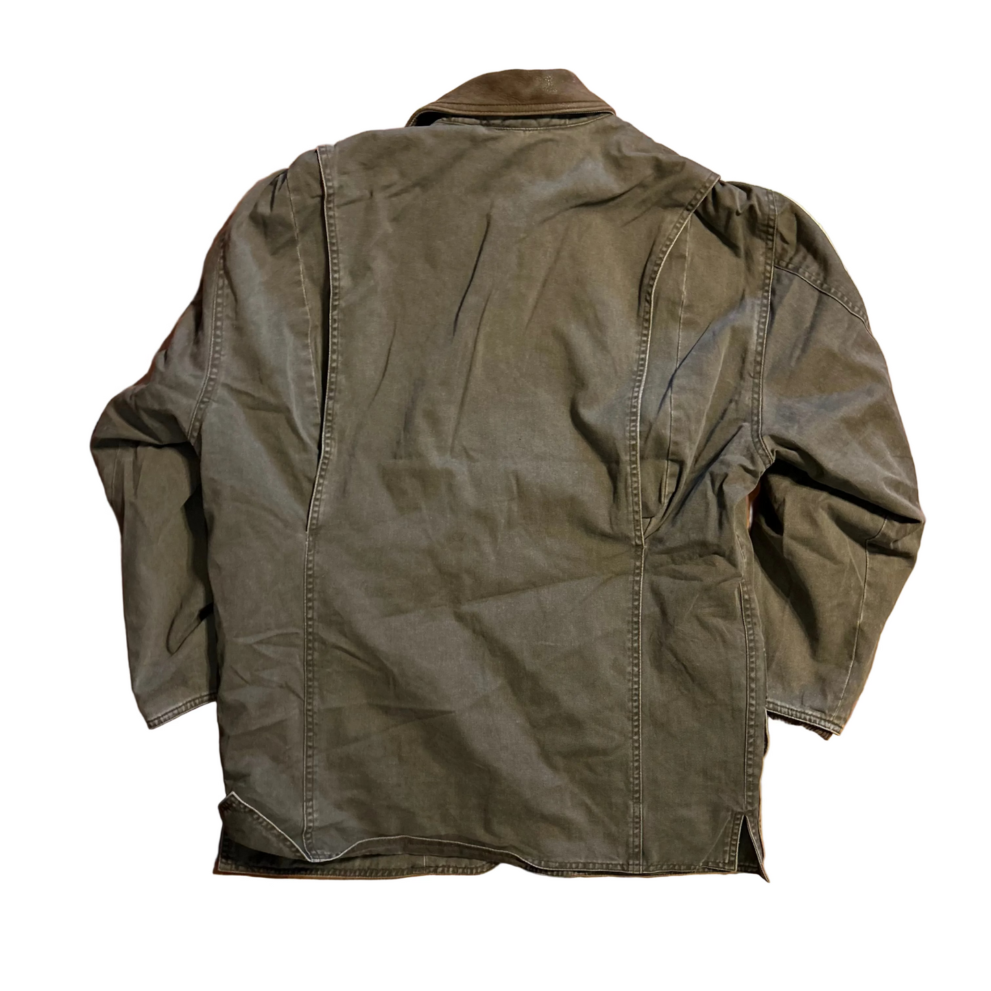 Banana Republic Brown Green Chore Coat Jacket - Large - 23" x 29"