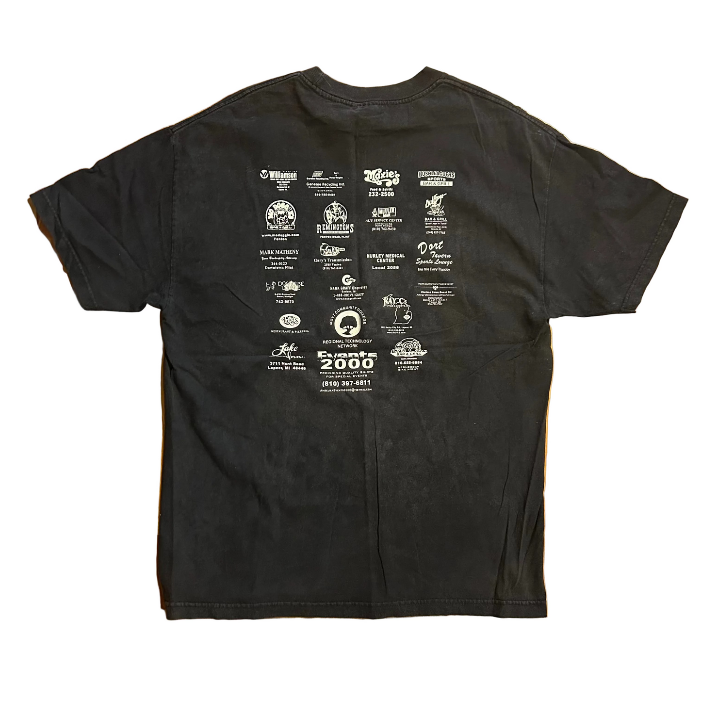 Murina Bikers Who Care Poker Run Motorcycles Local 559 UAW Black Tshirt - Large - 23" x 31.5"