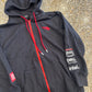 Falcon Amazon Intel Dell Crowdstrike Black Red Zip Up Hoodie Sweatshirt - Medium - 20.5" x 28"