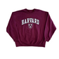 Harvard University Maroon Red Crewneck Sweatshirt - Boxy XLarge - 26" x 27"
