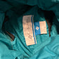 Columbia Teal Blue Green Zip Up Winter Jacket Puffer Coat - Small - 19" x 25"
