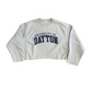 Champion Reverse Weave University Dayton Grey Crewneck Sweatshirt - Cropped Large - 22.5" x 19"