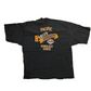 90’s Harley Davidson Motorcycles Quarter Button Pacific Hawaii Black Tshirt - XLarge - 25" x 31"