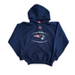 NFL New England Patriots Football Navy Blue Hoodie Sweatshirt - Large - 22" x 24"