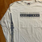 90’s Harley Davidson Motorcycles Memphis Tennessee Bumpus White Longsleeve Shirt - Medium - 21" x 28"