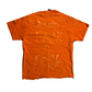 00’s Harley Davidson Motorcycles Hanes Beefy Orange Florida Rock N Roll Tshirt - Medium - 20" x 25.5"