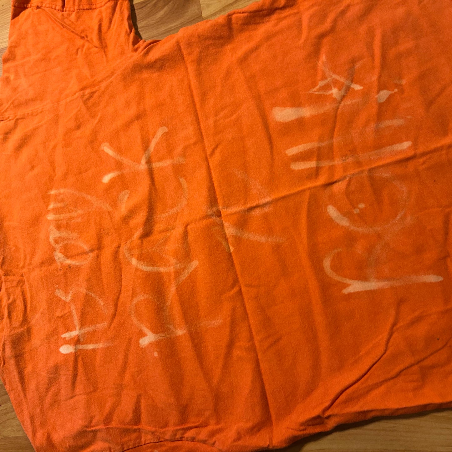 00’s Harley Davidson Motorcycles Hanes Beefy Orange Florida Rock N Roll Tshirt - Medium - 20" x 25.5"