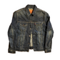 Levi's Dark Wash Blue Jean Denim Button Up Trucker Jacket - Medium - 21.5" x 26"