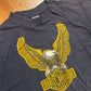 70’s Collegiate Pacific Harley Davidson Motorcycles Hawaii Black Logo Tshirt - Small - 18" x 26"