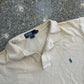 90's Polo RalPH Lauren Tan Yellow Brown Cotton Polo Shirt - XLarge - 24" x 30"