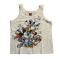 00’s Disney Mickey Minnie Boat Sailor White Tanktop Shirt - Medium - 20.5" x 24"