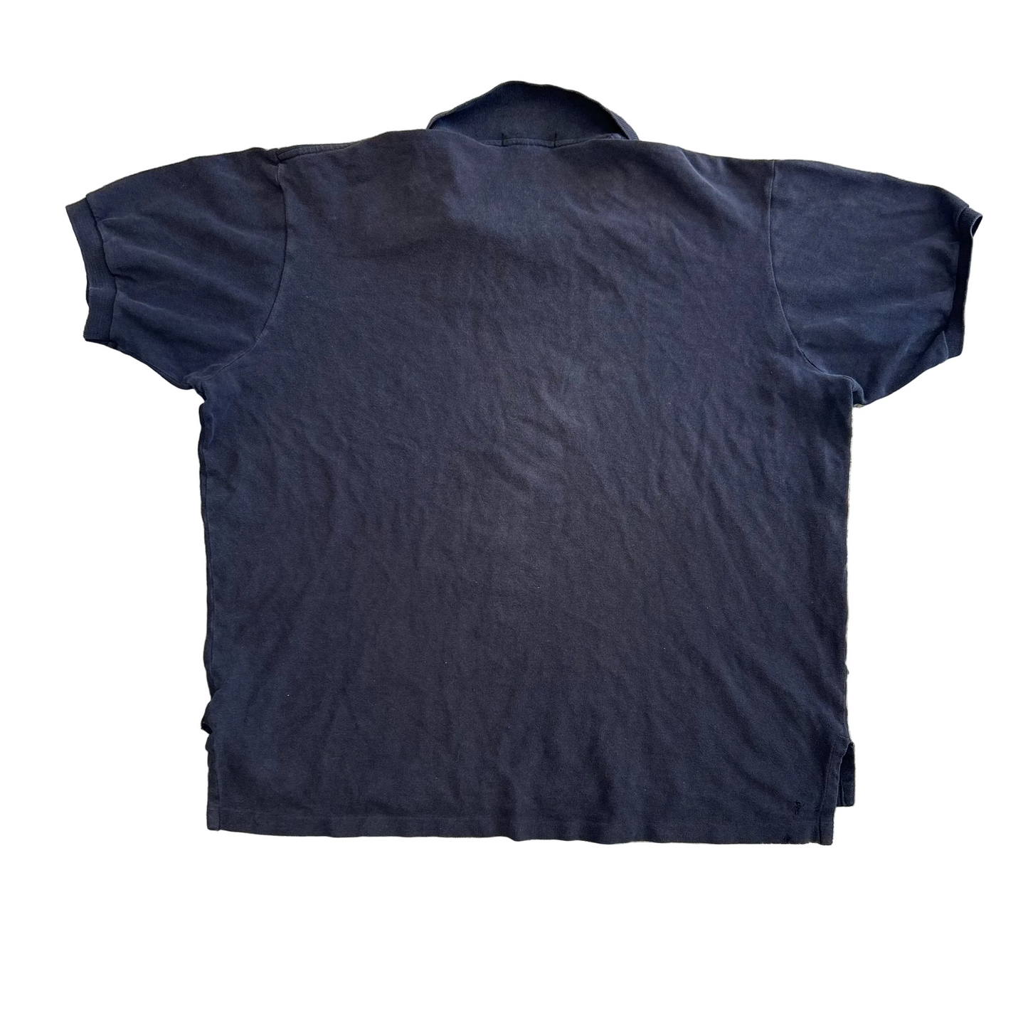 90's Polo RalPH Lauren Black Cotton Polo Shirt - XLarge - 28" x 30"