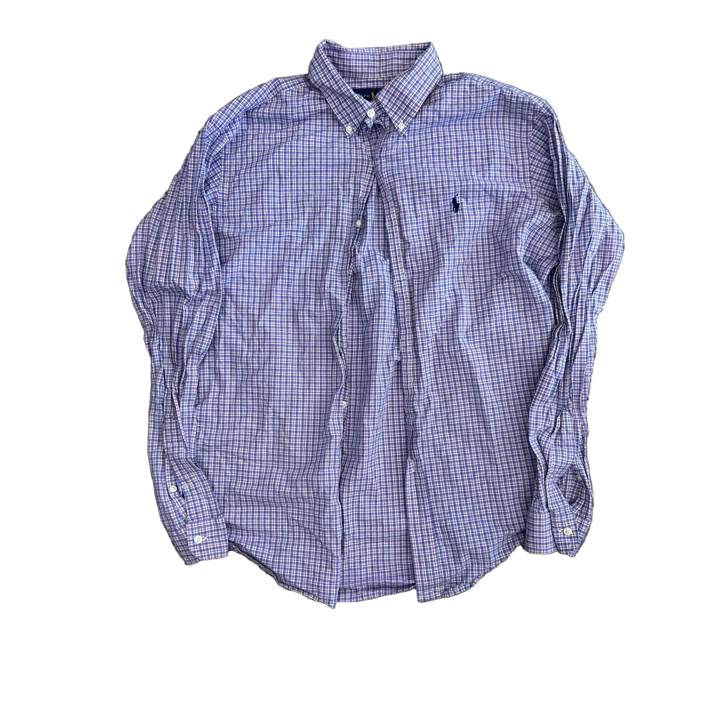 Polo RalPH Lauren Classic Fit Purple Button Up Shirt - XLarge - 24.5" x 30"