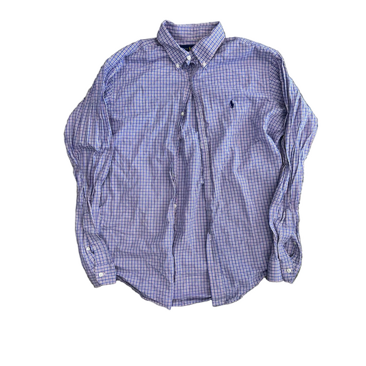 Polo RalPH Lauren Classic Fit Purple Button Up Shirt - XLarge - 24.5" x 30"