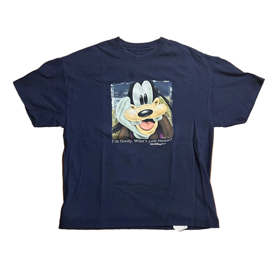 Walt Disney World I’m Goofy What’s Your Excuse Navy Blue Tshirt - Large - 22" x 27.5"