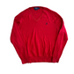 Polo RalPH Lauren Pima Cotton Red V Neck Sweater - Large - 23" x 26"