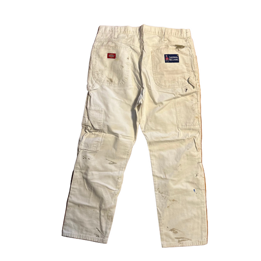 Dickies Sherwin Williams White Painter Carpenter Pants - 34" x 28"