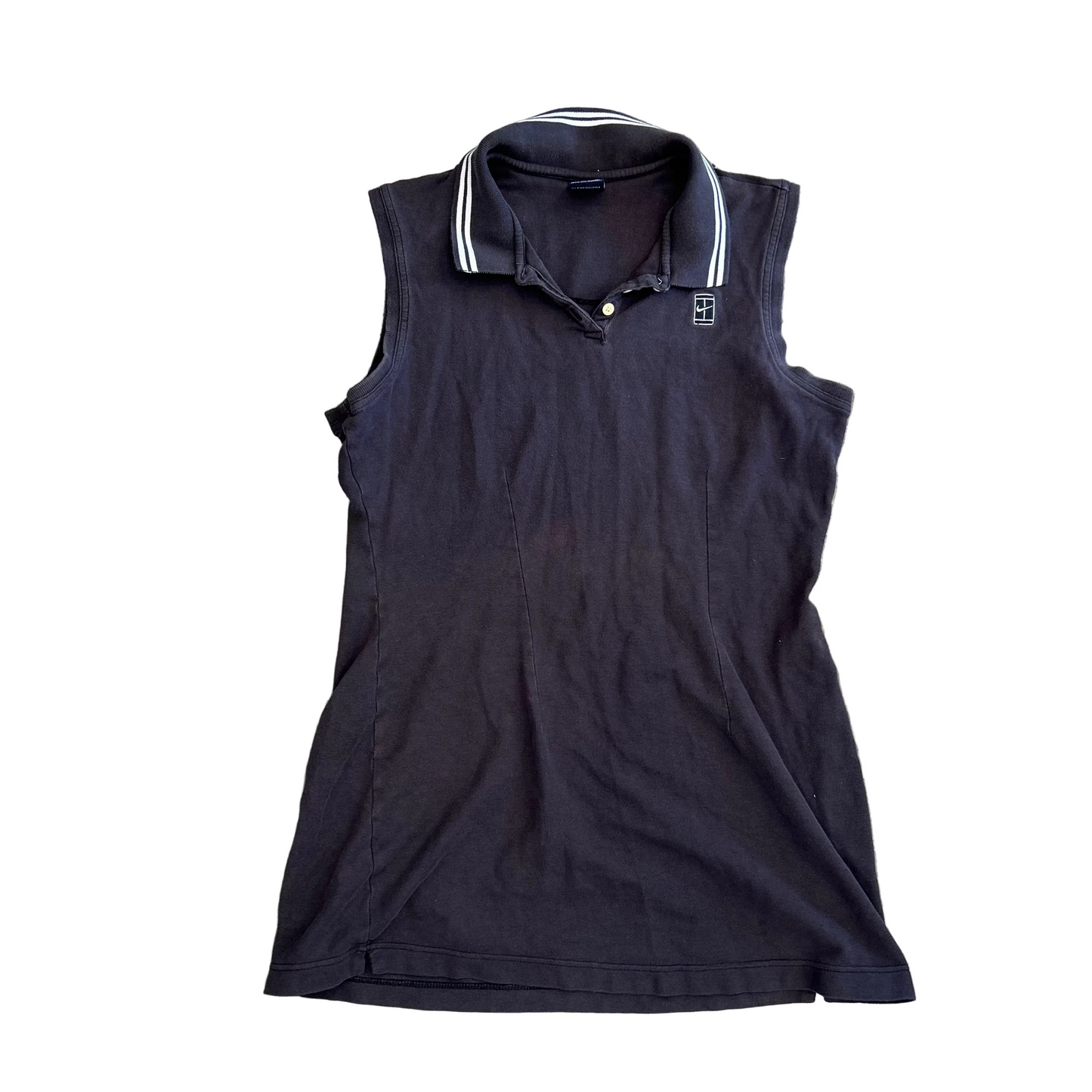 Nike Tennis Black Tank Top Dress Shirt - Small - 19" x 30"