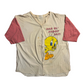 90’s Looney Tunes Tweety Bird White Pink Baseball Jersey Shirt - XLarge - 24.5" x 29"