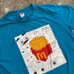 McDonalds Fries Blue Tshirt - Large - 22" x 29"