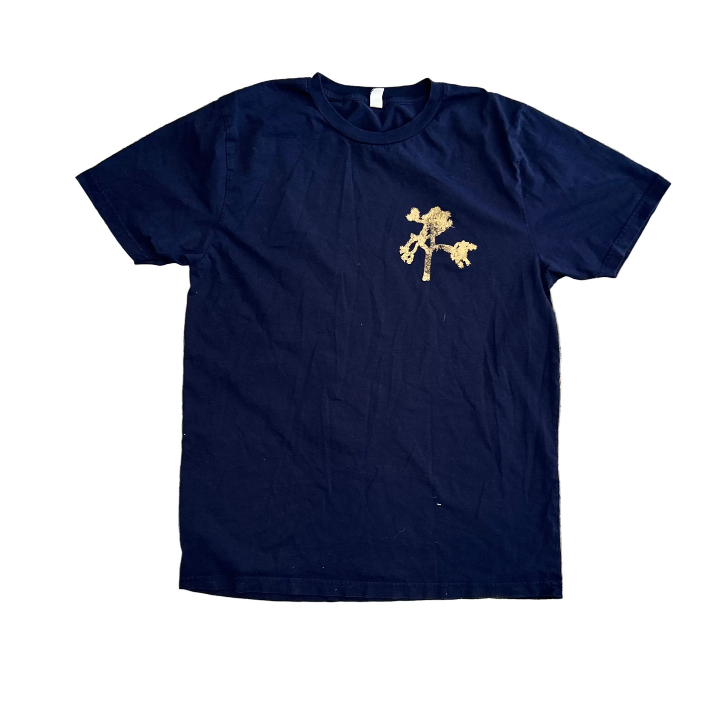 2017 U2 Joshua Tree Band Navy Blue Tshirt - Medium - 20.5" x 28"