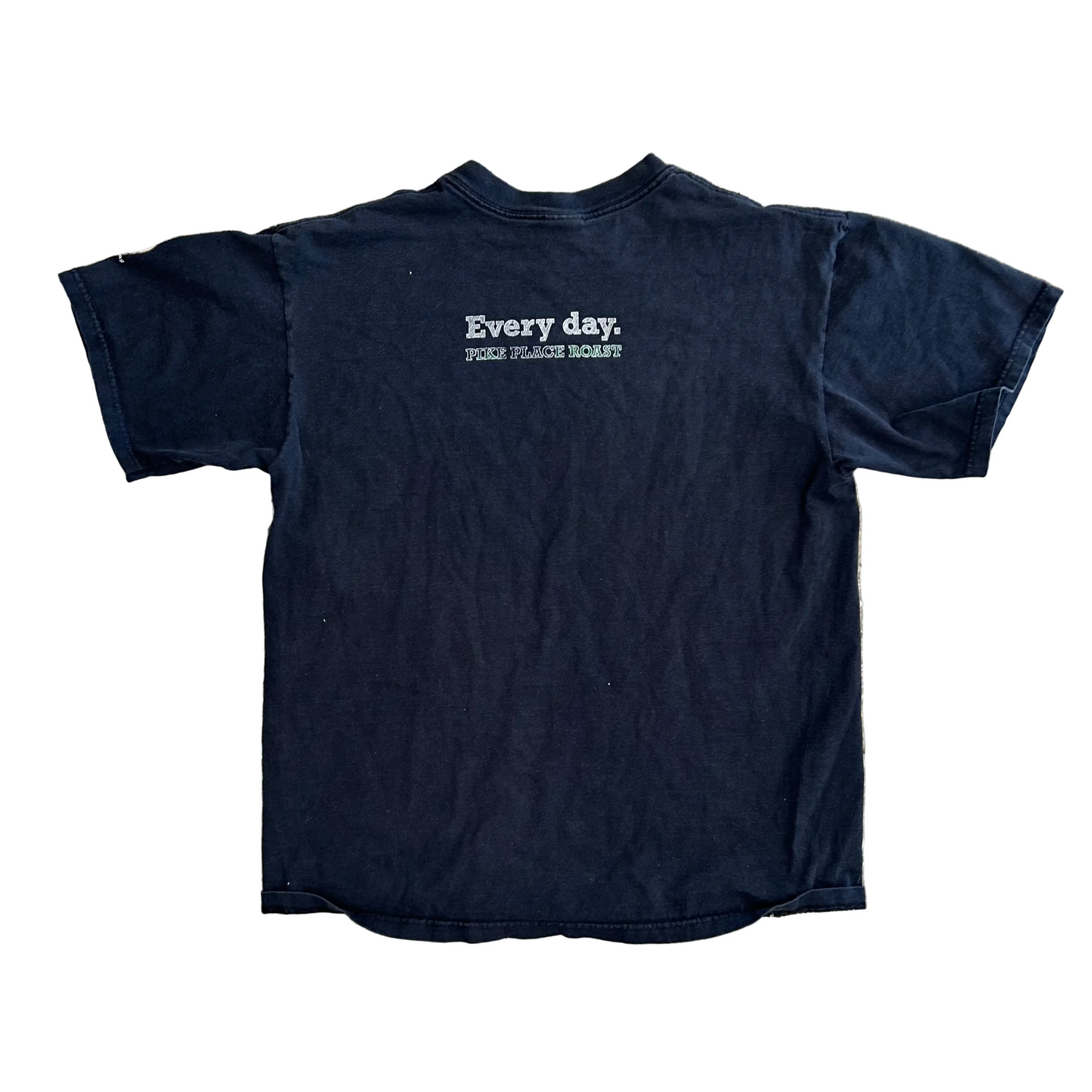 Anvil Smooth Starbucks Coffee Black Tshirt - Large - 22" x 27"