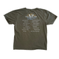 2017 U2 Joshua Tree Band Green Brown Tshirt - Medium - 21" x 25.5"