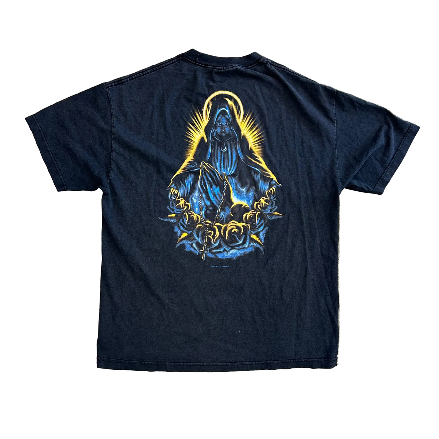 Alstyle Aztlan Black Tshirt - Large - 23" x 29"
