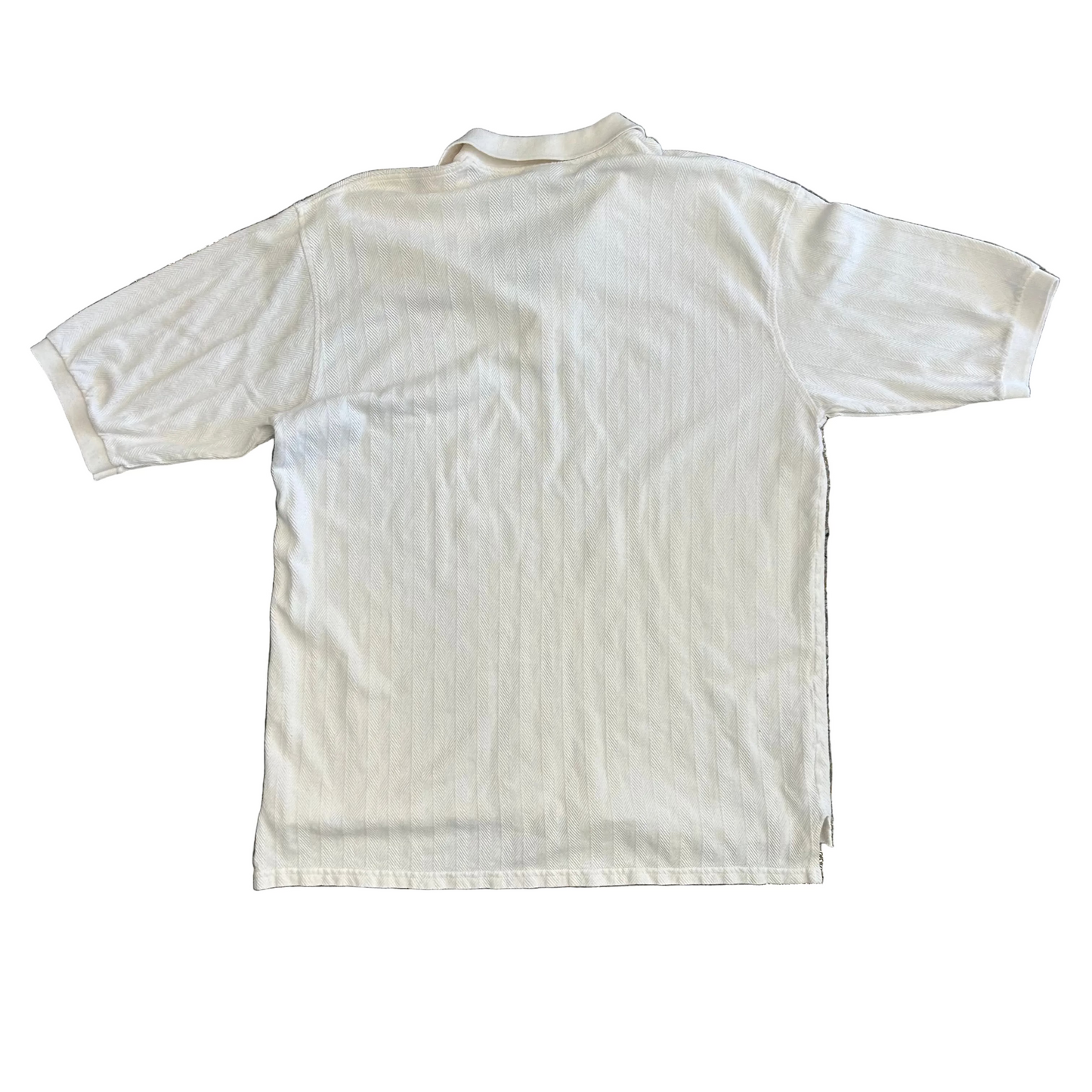 J Wesley Hanes IU Indiana University White Polo Shirt - XLarge - 25" x 34"