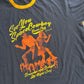 See You Space Cowboy Navy Blue Ringer Tshirt - Large - 23" x 28.5"