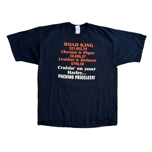 Priceless Harley Davidson Black Tshirt - XLarge - 24" x 32"