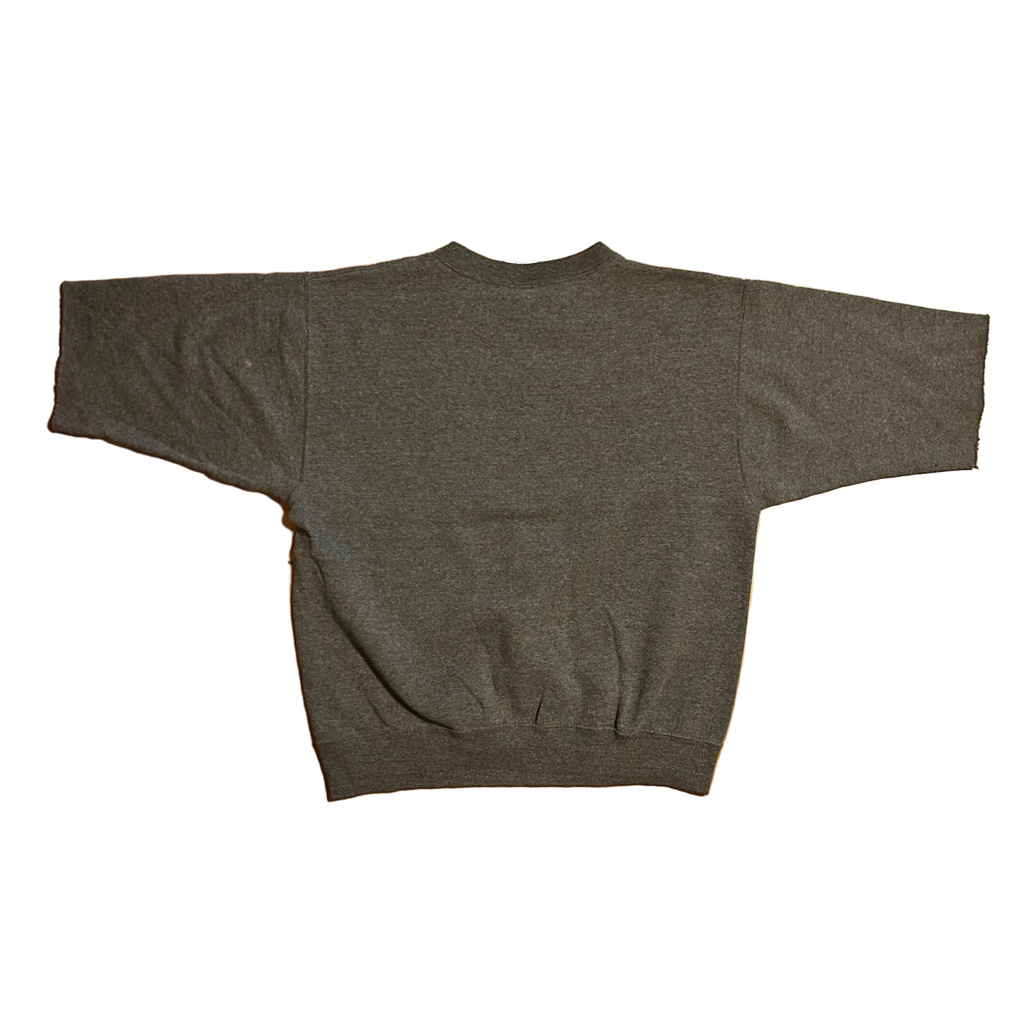 90's University Memphis Tigers Grey Cutoff Crewneck Sweatshirt - Large - 22" x 24.5"