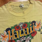 80’s Hawaii Poly Tees Yellow Paper Thin Tshirt - Medium - 20" x 26"