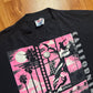 90’s Hef-T California Pink Black Tshirt - Large - 22" x 27.5"