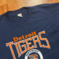 80's Screen Stars Detroit Tigers MLB Baseball Navy Blue Tshirt - Small - 18.5" x 27"