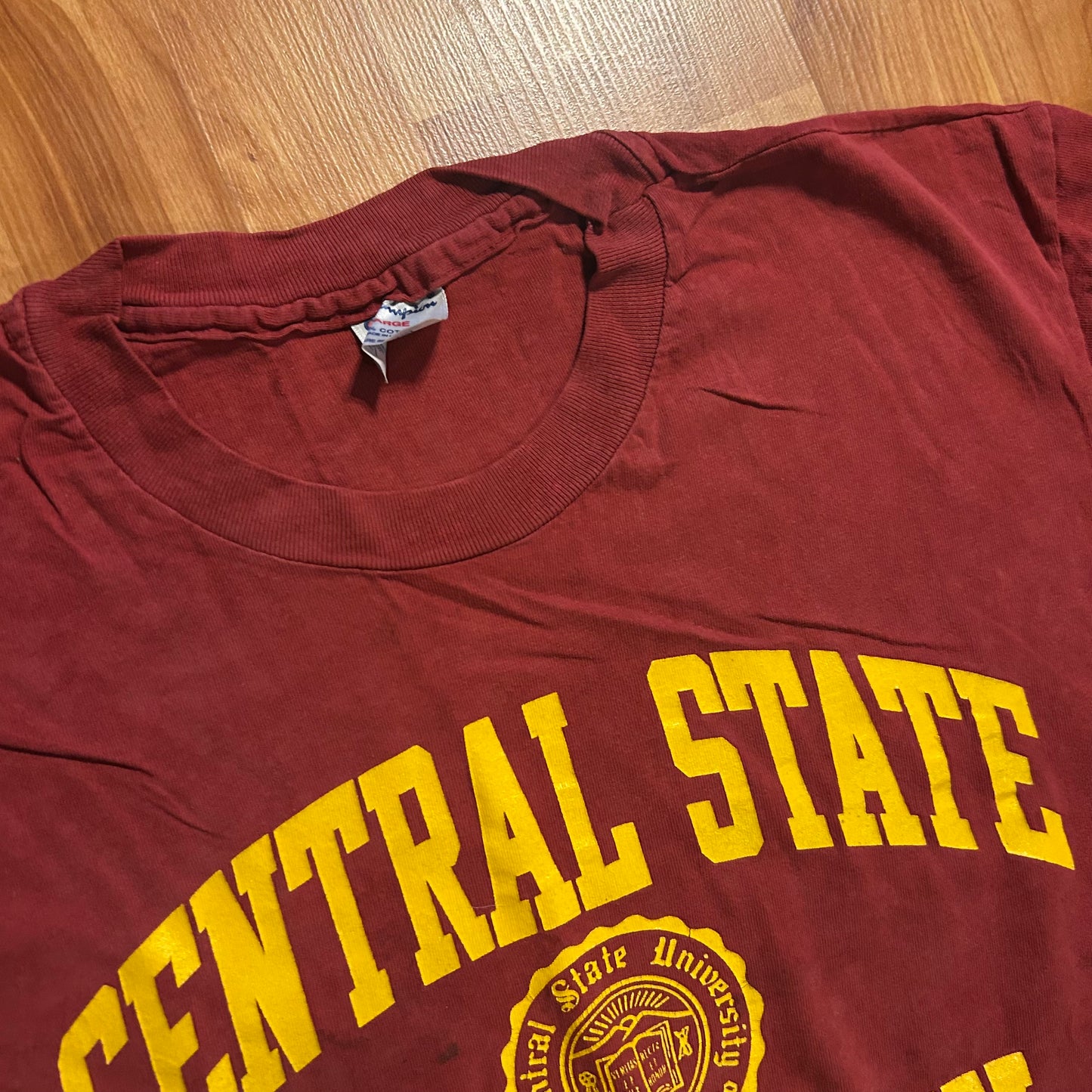 90's Champion Central State University Alumni Red Tshirt - Medium - 20.5" x 26"