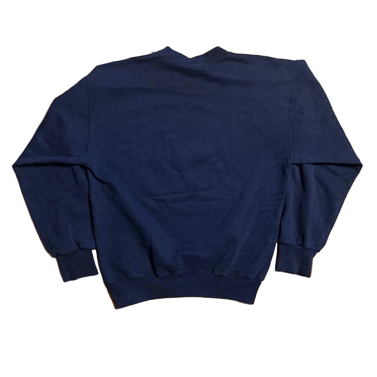 90's Nutmeg University of Michigan Navy Blue Crewneck Sweatshirt - Large - 22" x 25.5"