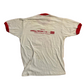 80's Hanes Poly Cotton Memphis Arts Council July 4th Star Spangled Celebration White Red Ringer Tshirt - Small - 18" x 24"