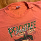 90's FOTL Atlanta Peachtree Road Race Peach Orange Pink Tshirt - XLarge - 24.5" x 28"