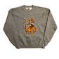 80's Russell Athletics Oklahoma State University Grey Crewneck Sweatshirt - Medium - 21" x 25.5"