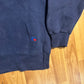 90's Russell Athletic LL Bean Navy Blue Blank Crewneck Sweatshirt - Medium - 21" x 25"